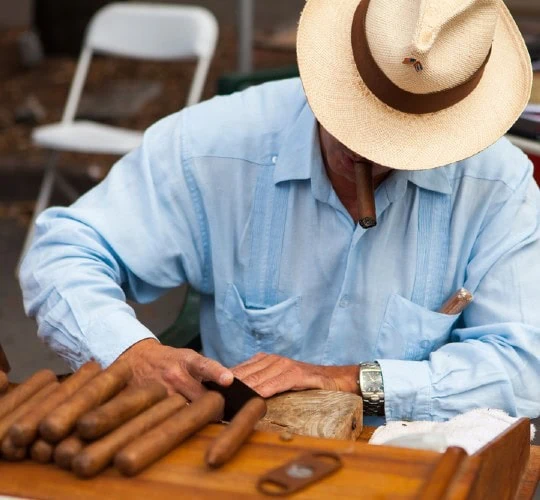 the myths man making a cigar