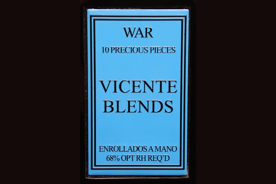 the name vicente blends war cigars 3